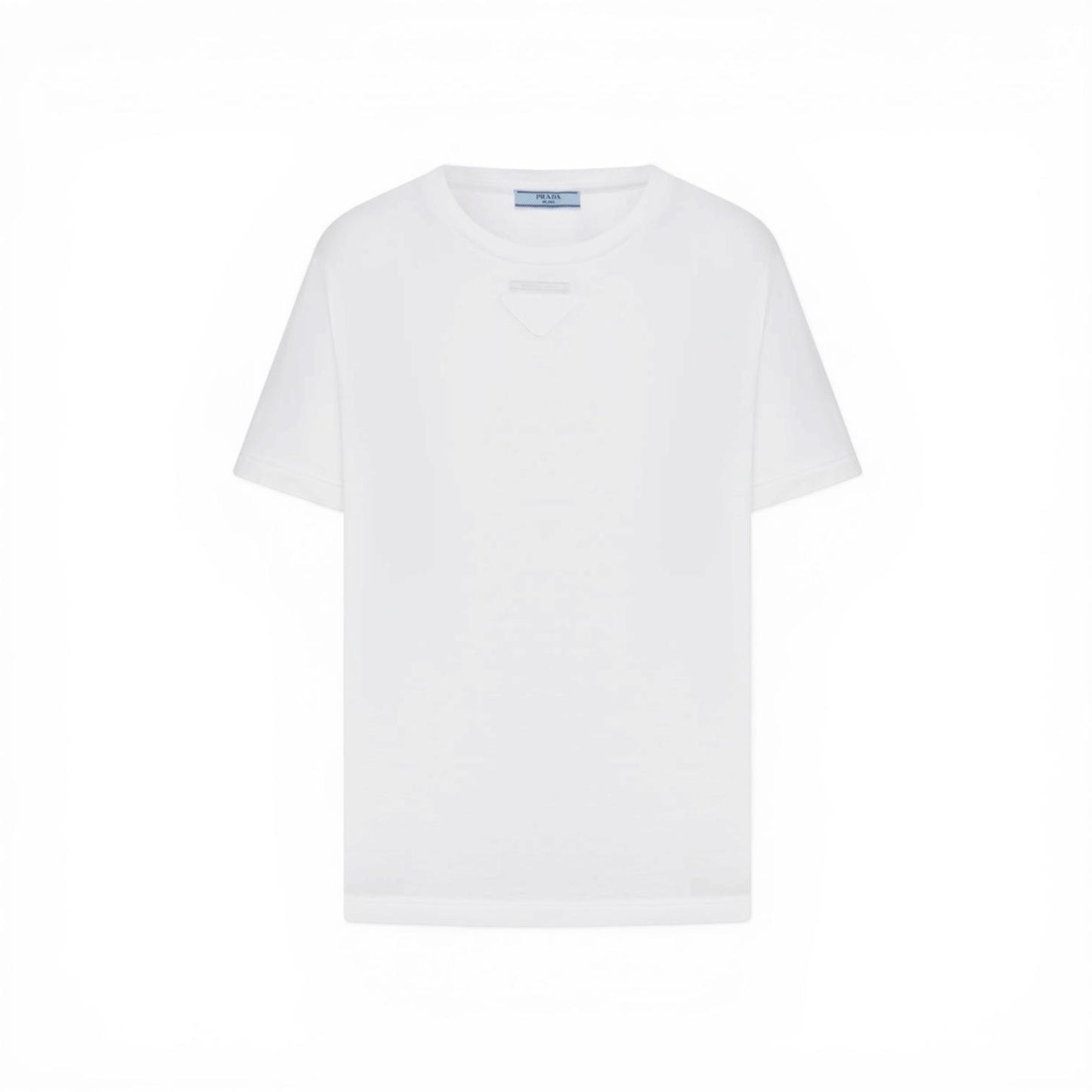 Prada T-shirt Abito in Jersey di Cotone con Ricamo