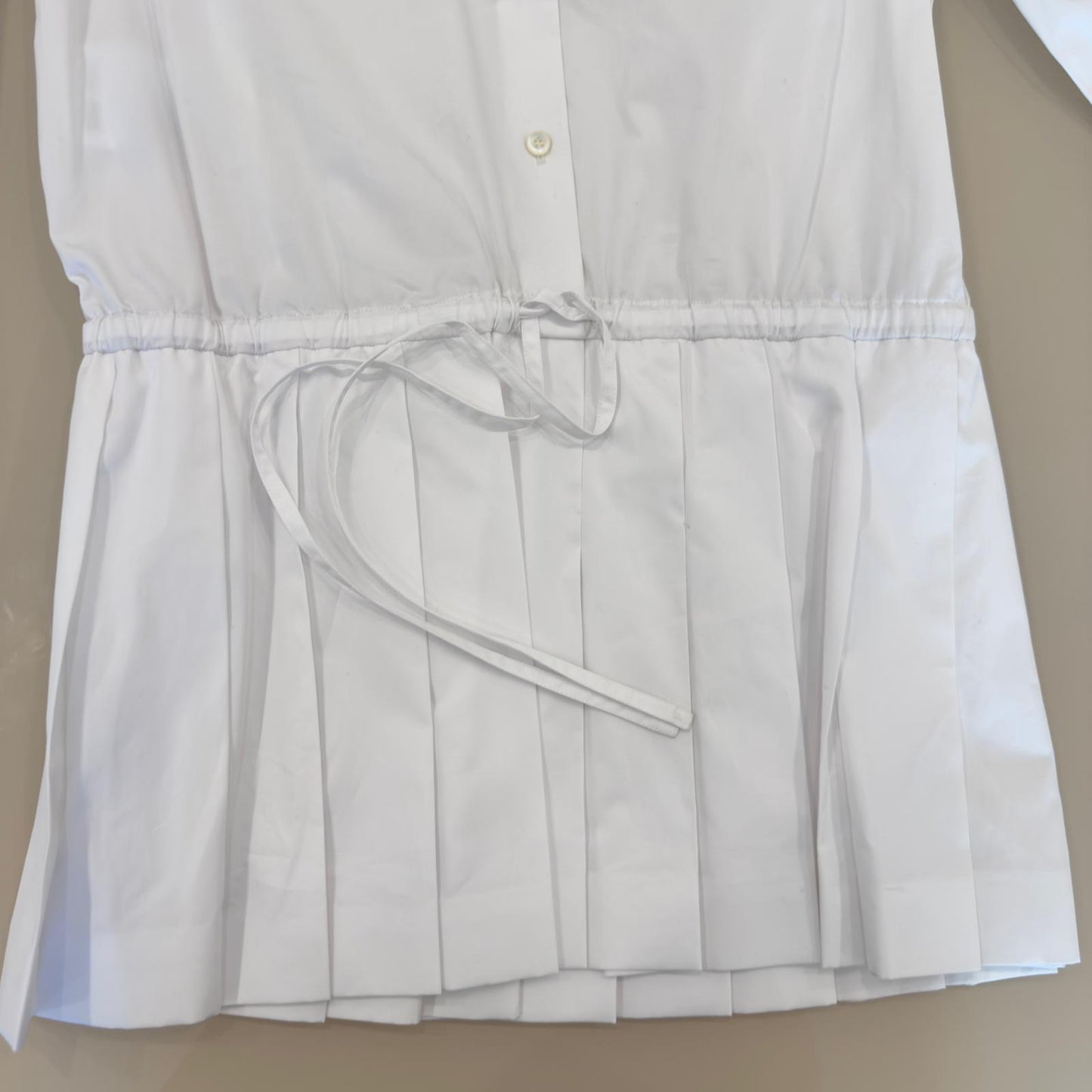 Miu Miu Abito Chemisier in Cotone Bianco