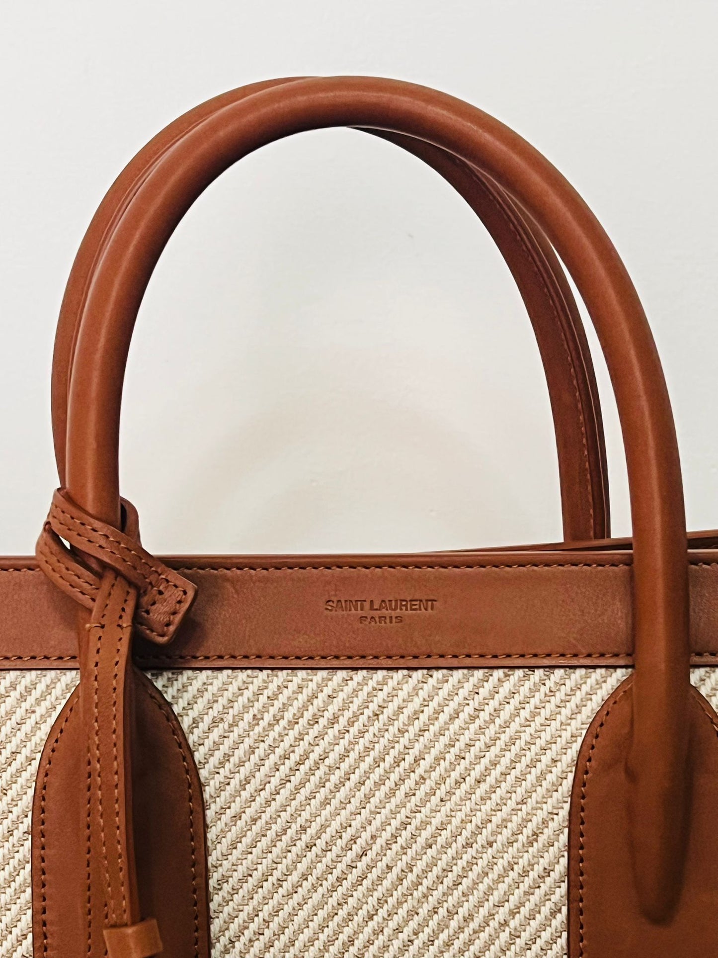 Saint Laurent Sac De Jour Large in pelle e tela