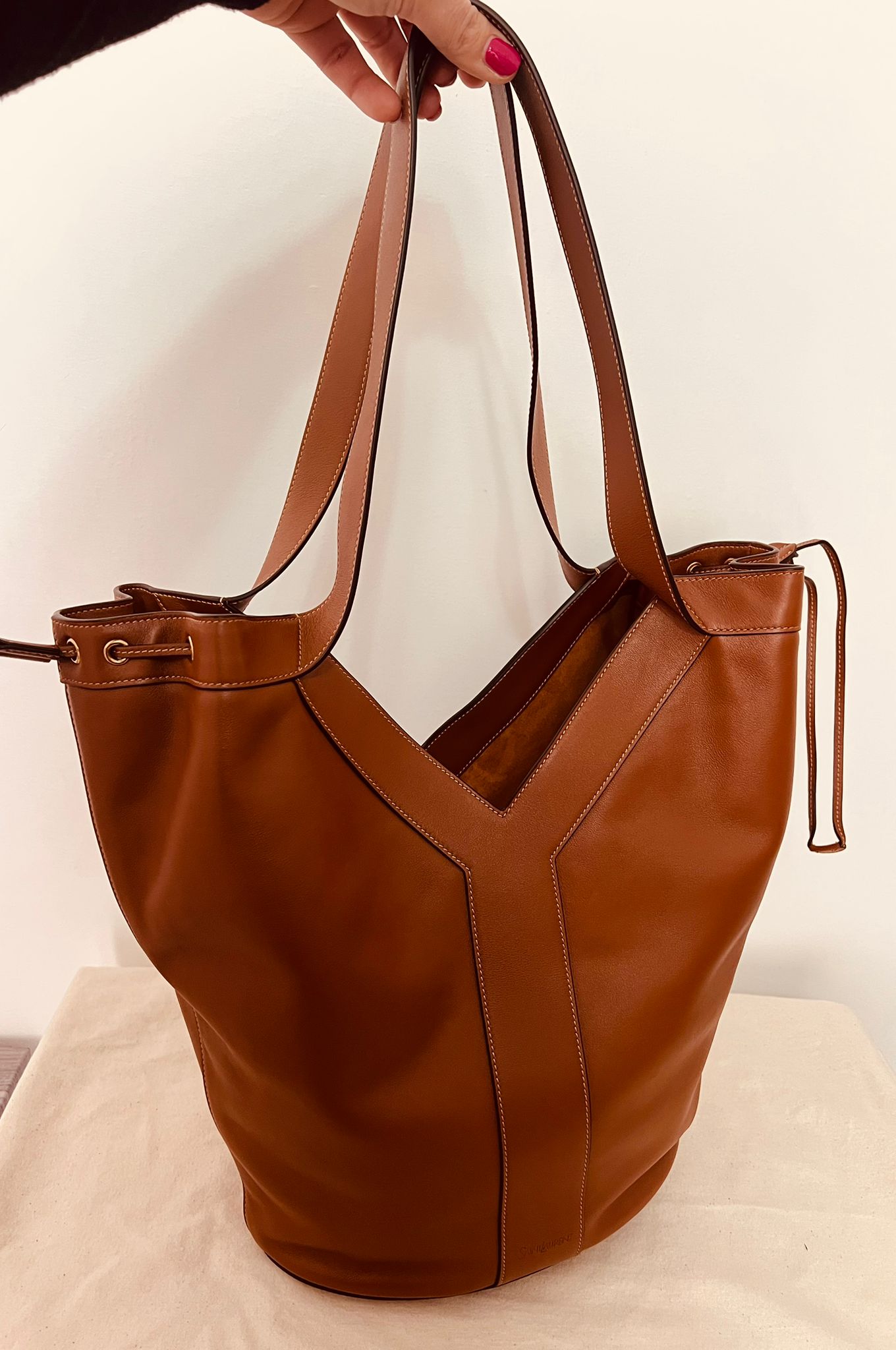 Saint Laurent Borsa Tote Y Piccola in Pelle