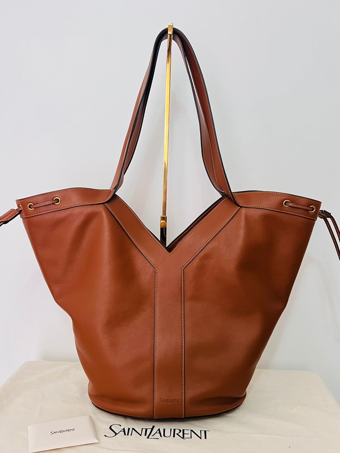 Saint Laurent Borsa Tote Y Piccola in Pelle