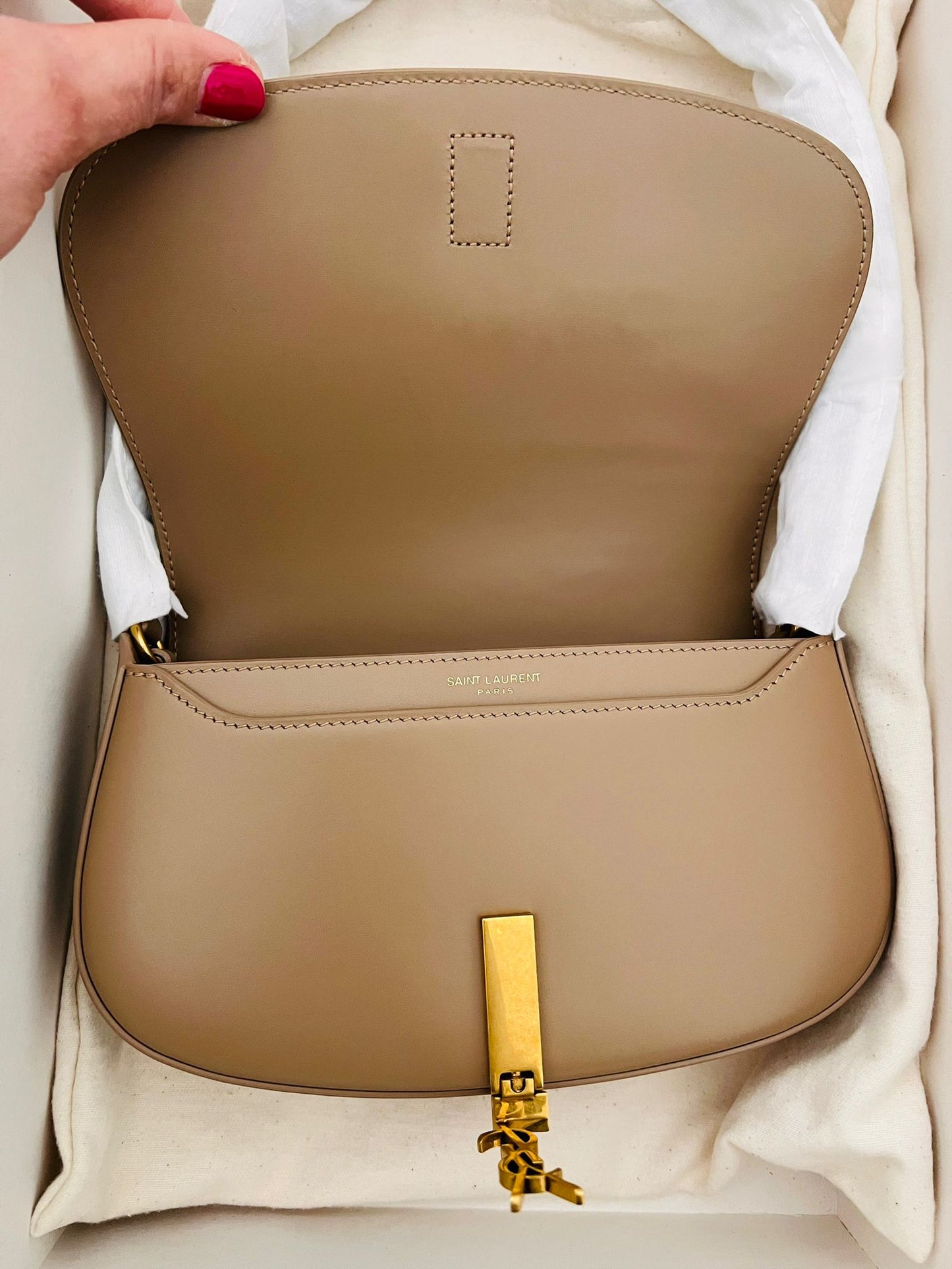 Saint Laurent Borsa Voltaire in Pelle