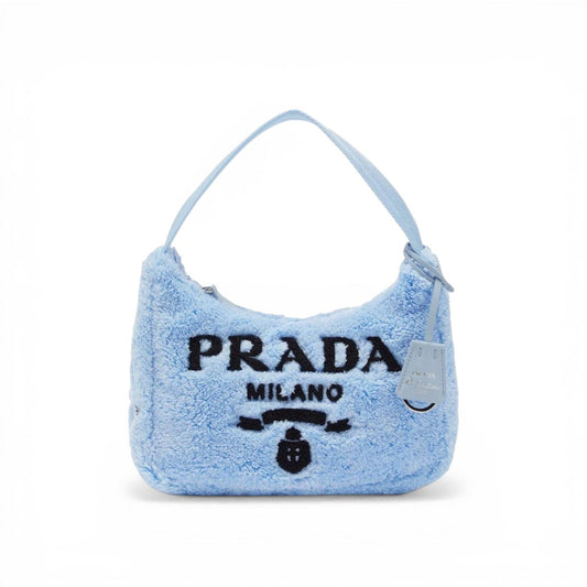 PRADA RE-EDITION 2000 TERRY BAG LIGHT BLUE