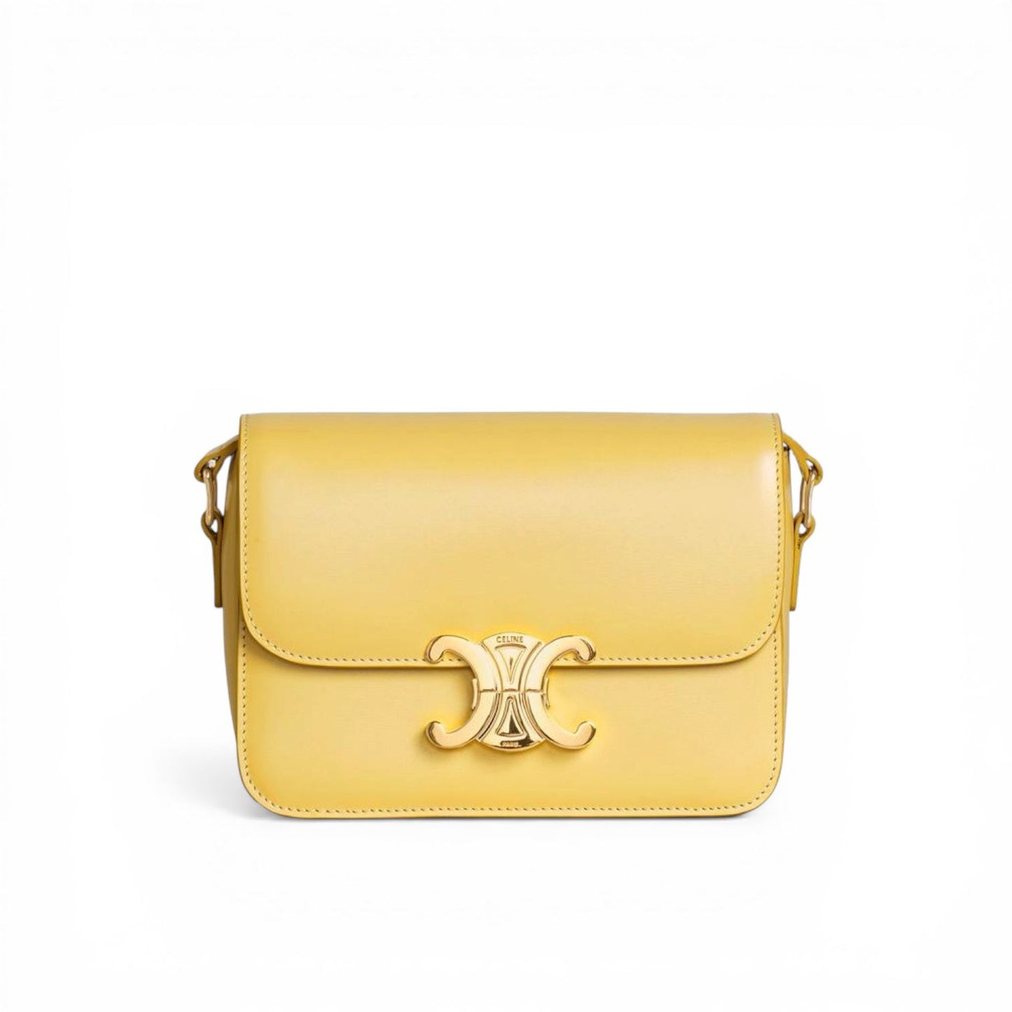 Céline Borsa a Tracolla Teen in Pelle di Agnello - Yellow