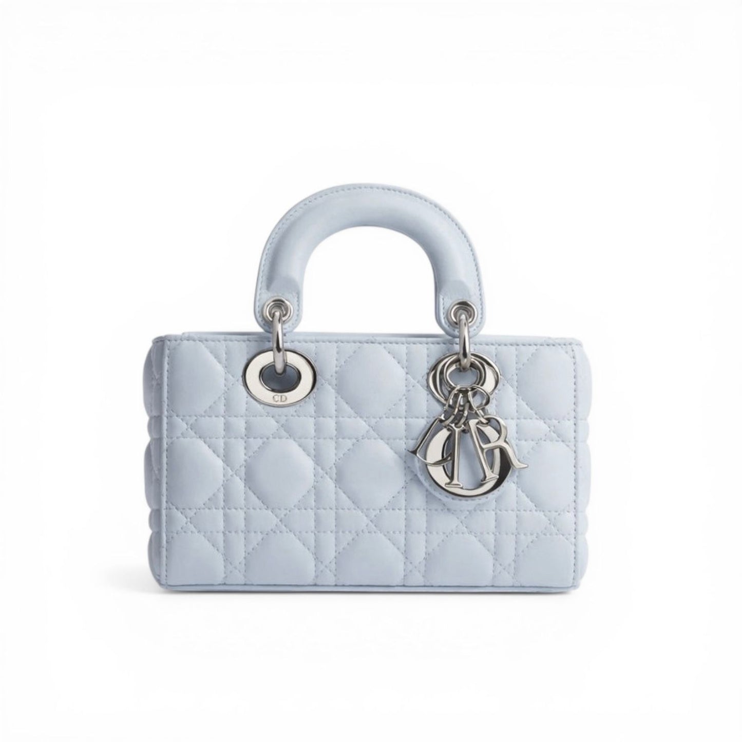 Dior Borsa Mini Lady D-Joy in Pelle Cannage Celeste