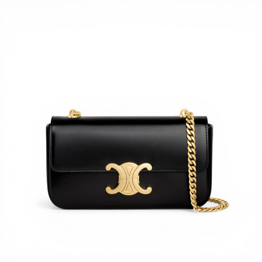 Claude Celine Black Borsa a spalla con catena