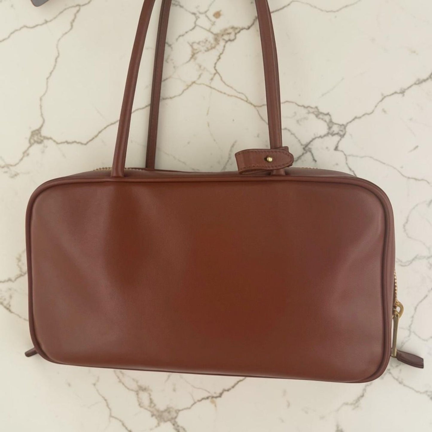 Miu Miu Beau in pelle di vitello color rust