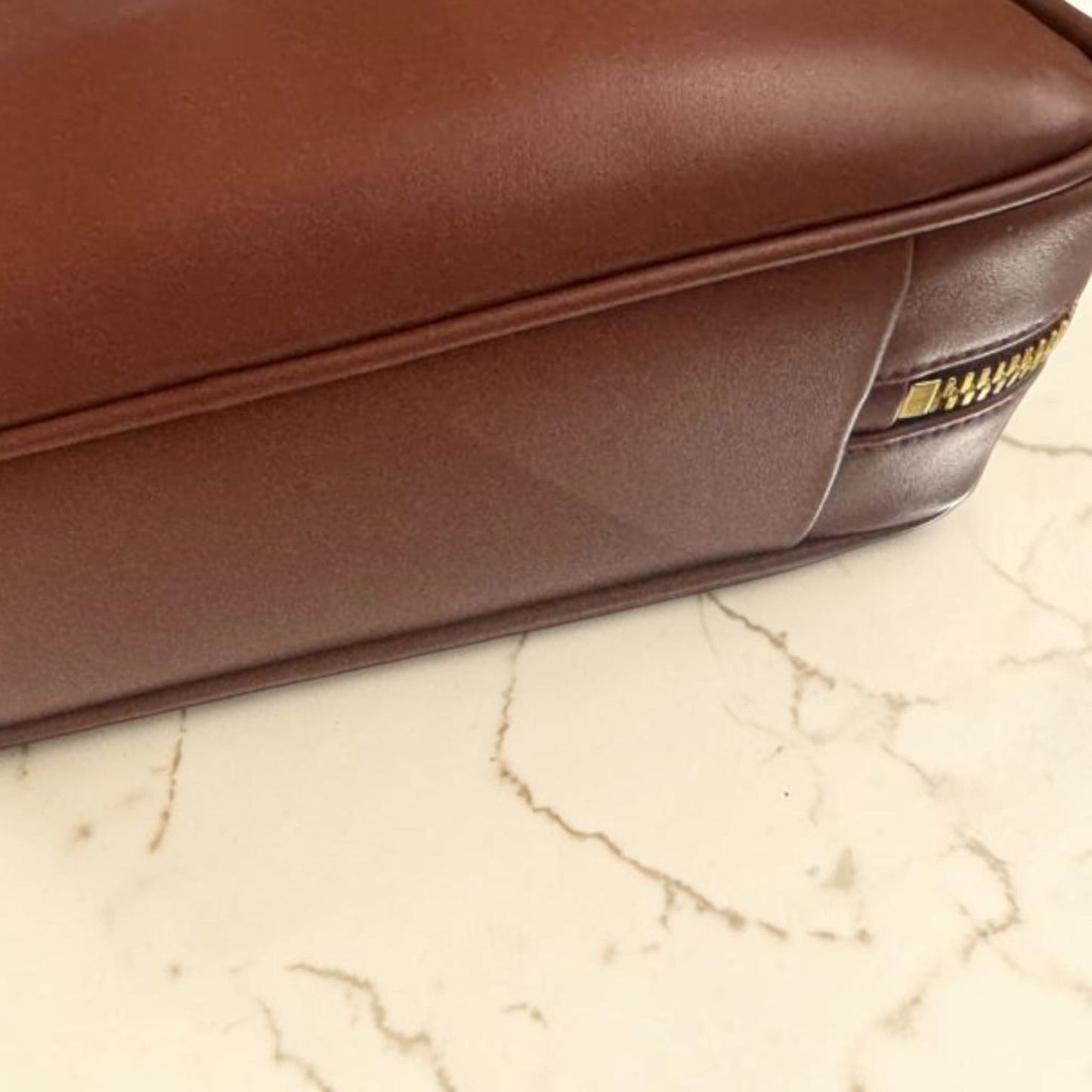 Miu Miu Beau in pelle di vitello color rust