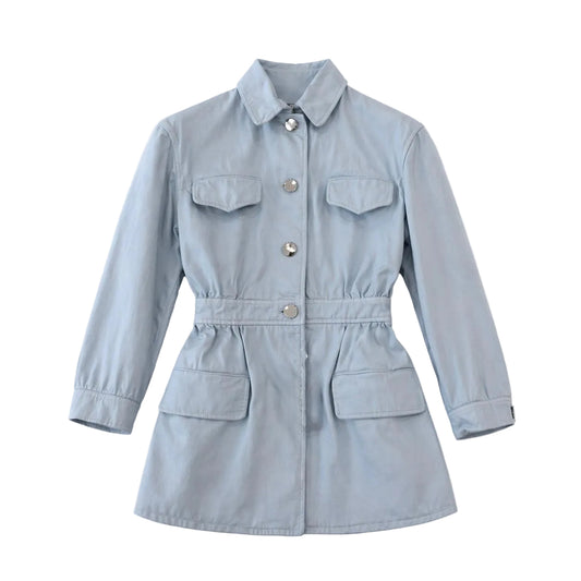 Prada Giacca in cotone azzurro