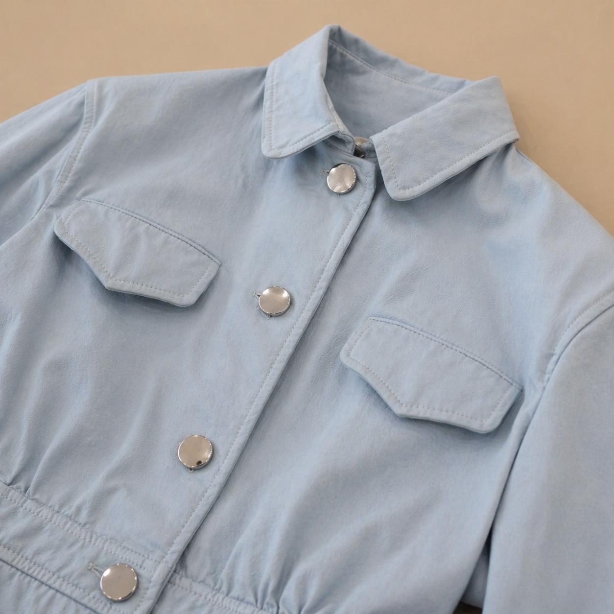 Prada Giacca in cotone azzurro