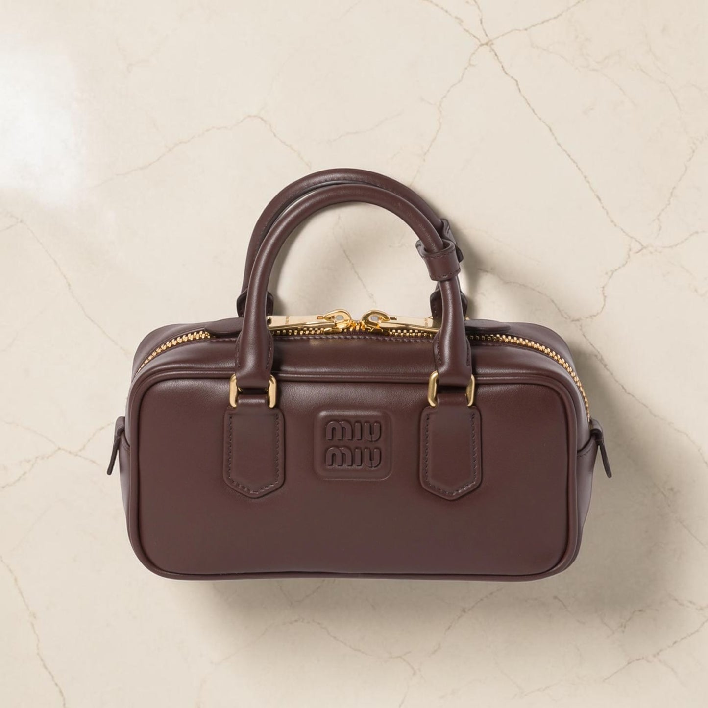 Miu Miu Borsa Arcadie Regular Marrone