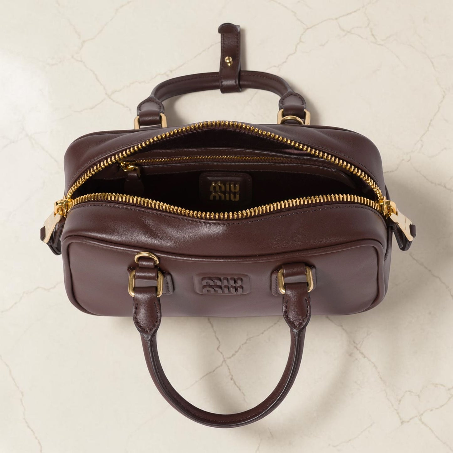 Miu Miu Borsa Arcadie Regular Marrone