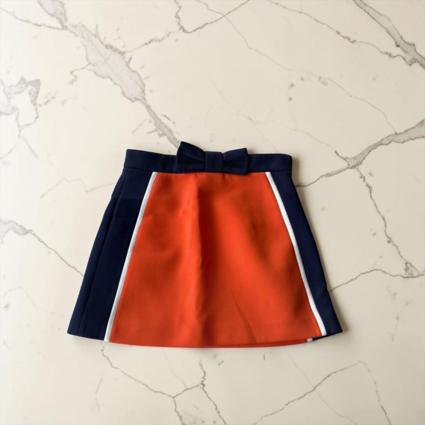 Miu Miu gonna arancione con fiocco