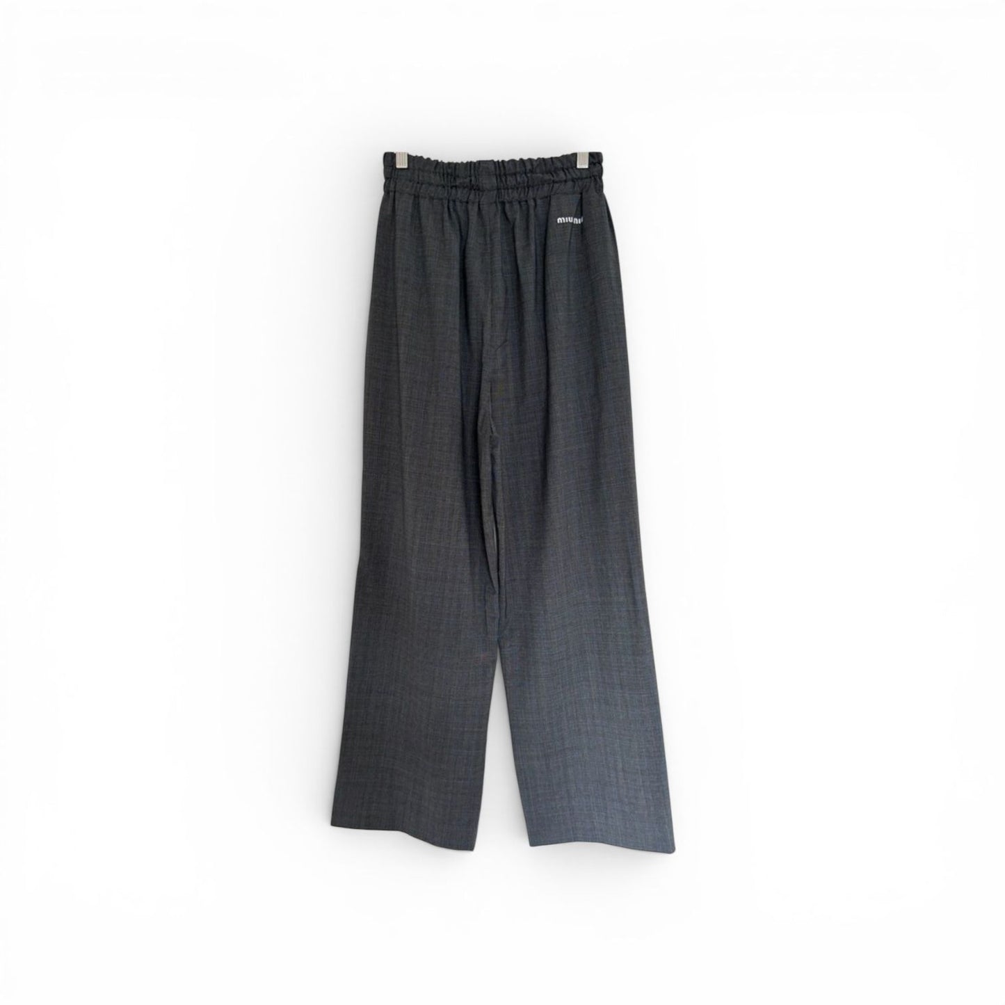 Miu Miu pantaloni grigio a scacchi