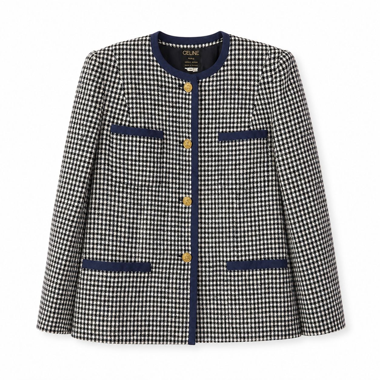 Celine giacca con dettagli blu