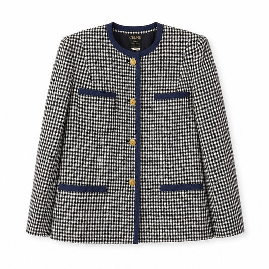 Celine giacca con dettagli blu