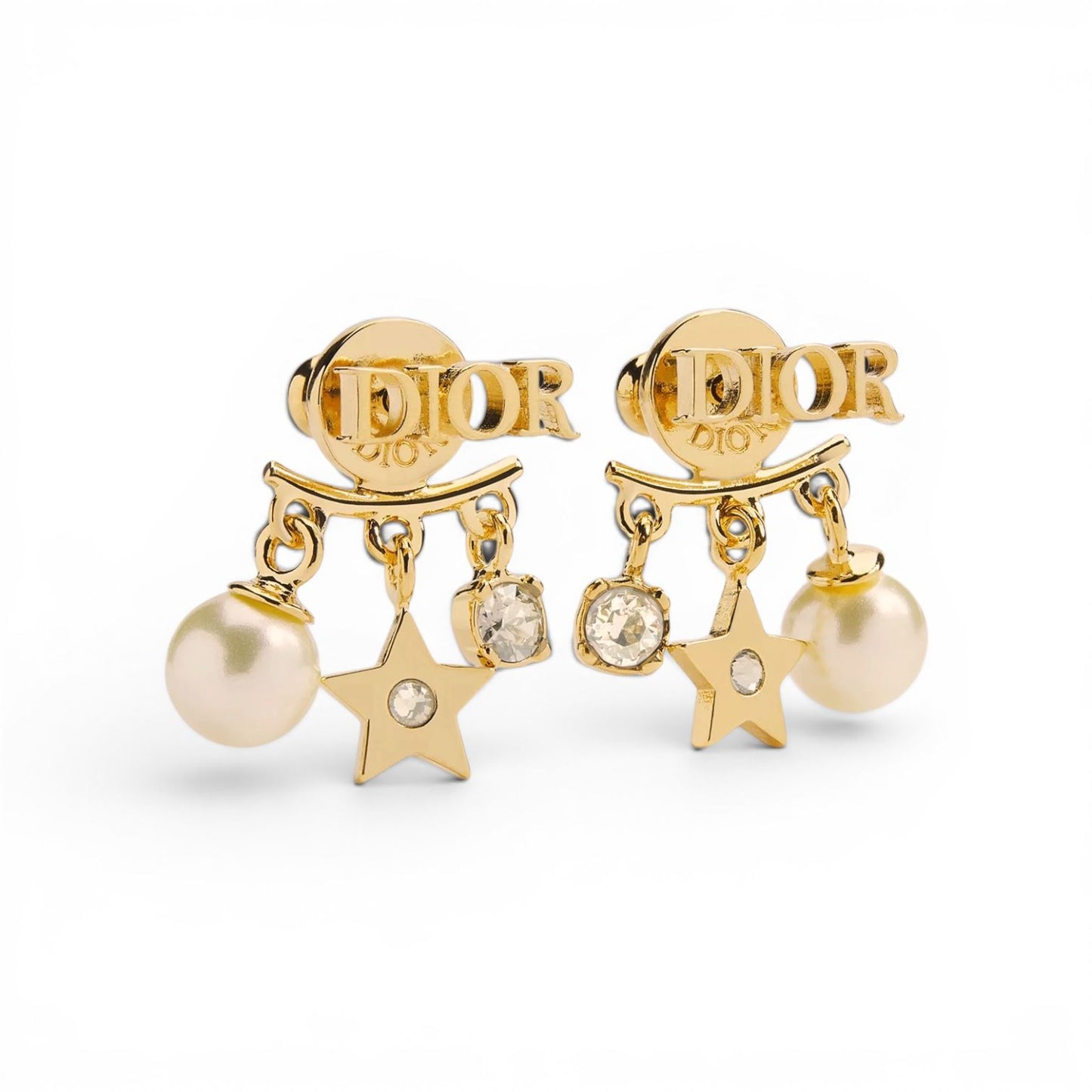 Dior orecchini oro & bianco
