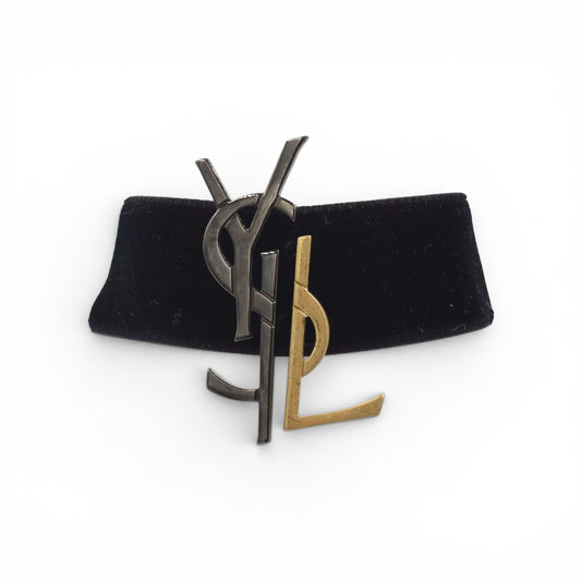 Saint Laurent collana in velluto