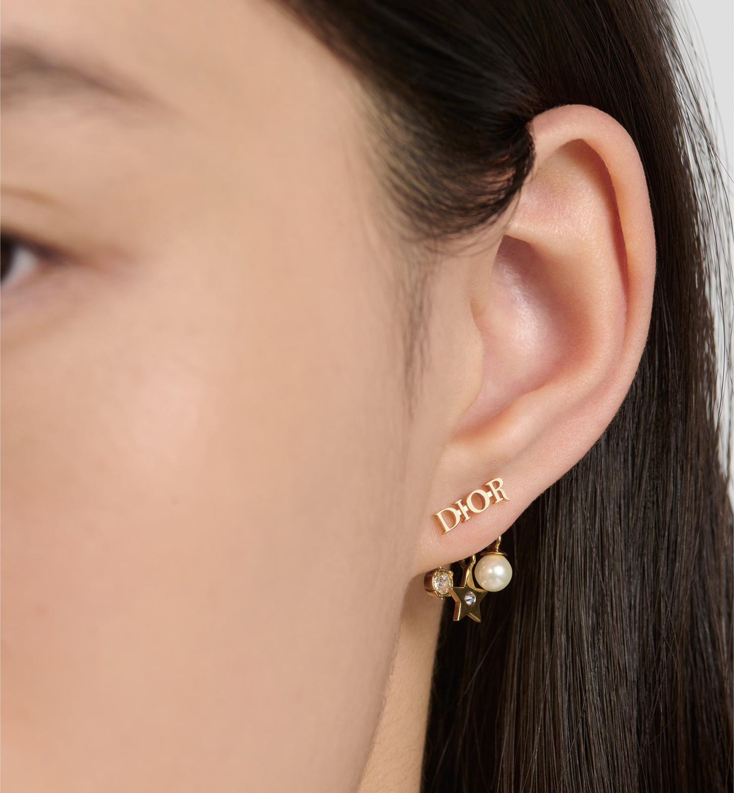 Dior orecchini oro & bianco