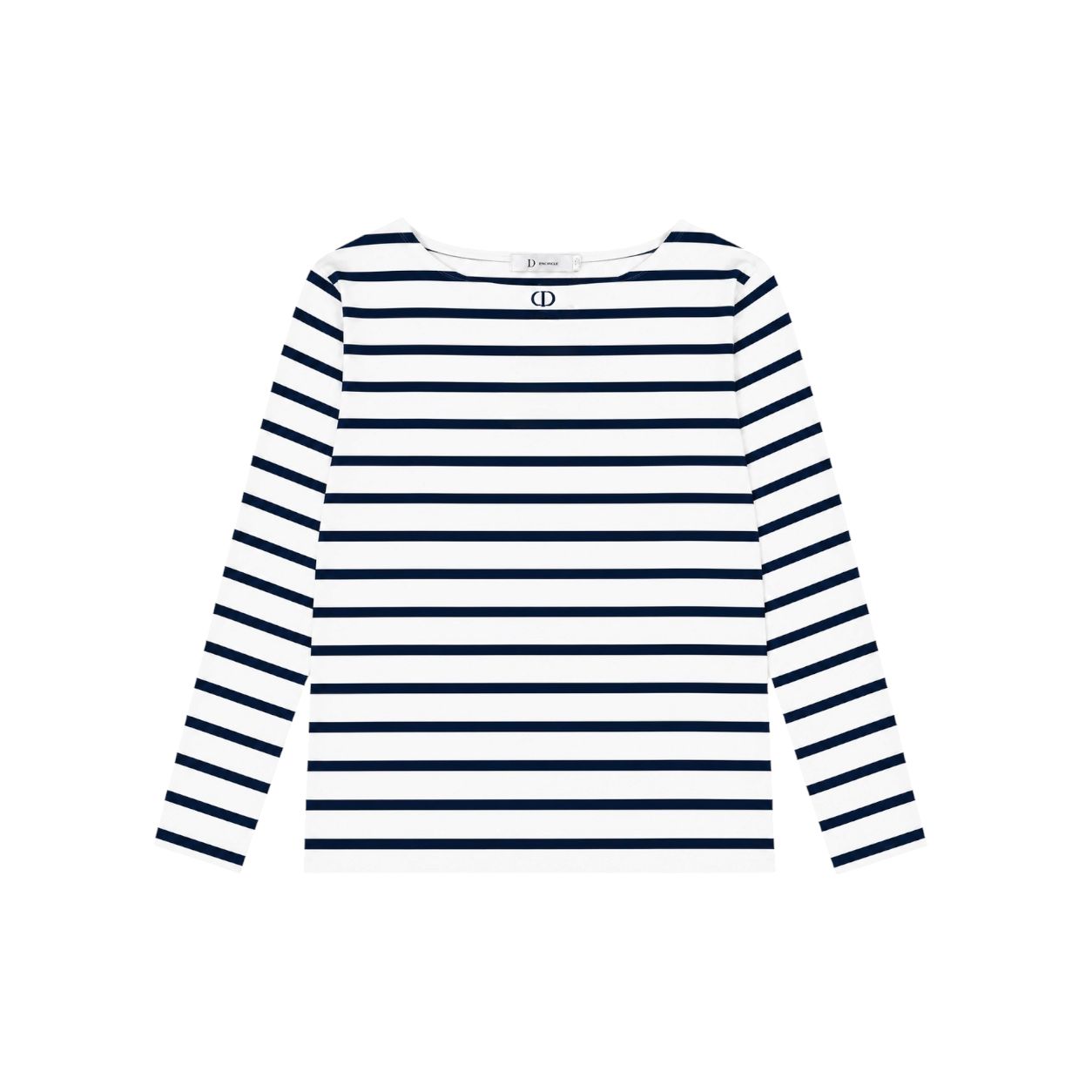 Dior Polo a righe bianca e blu