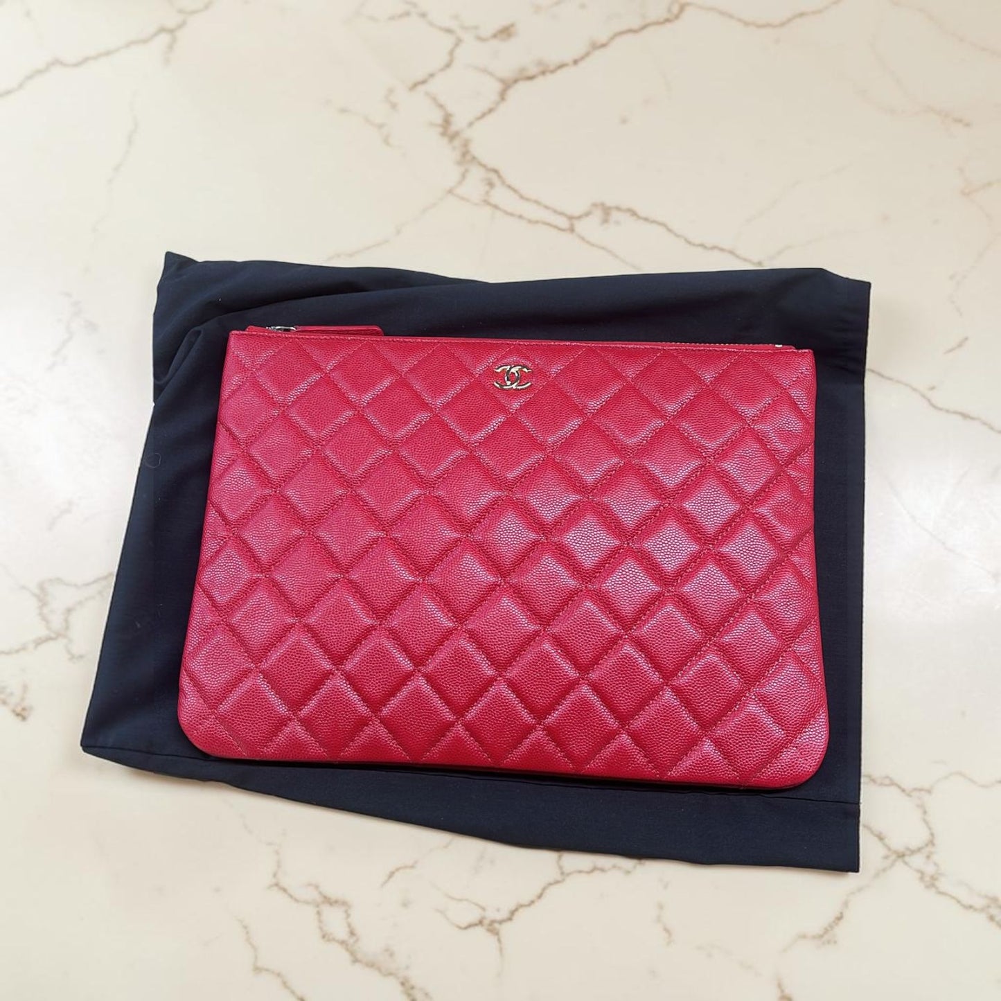 Chanel pochette di colore rosso