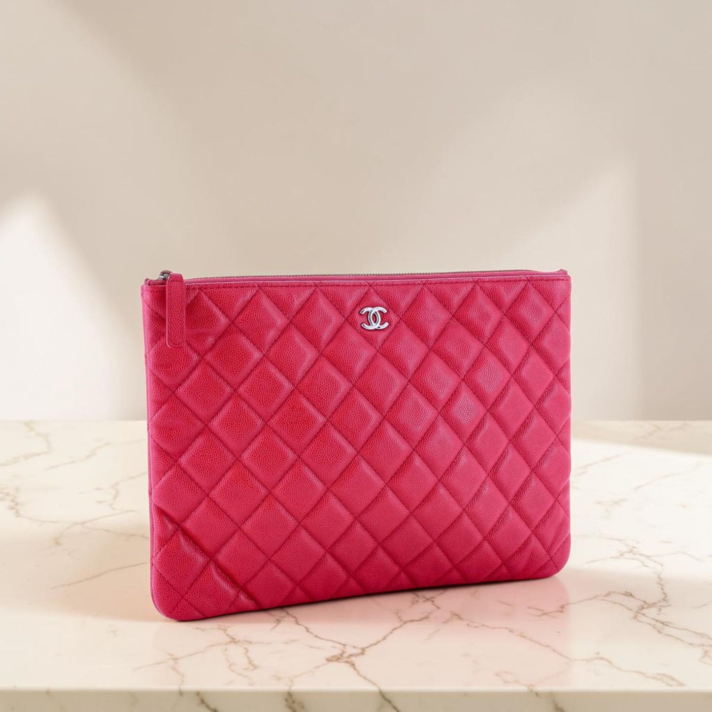 Chanel pochette di colore rosso