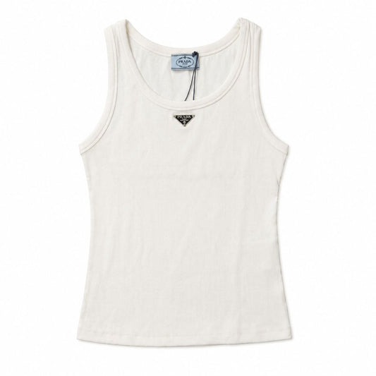 Prada Canotta Bianca in Cotone -PREORDER