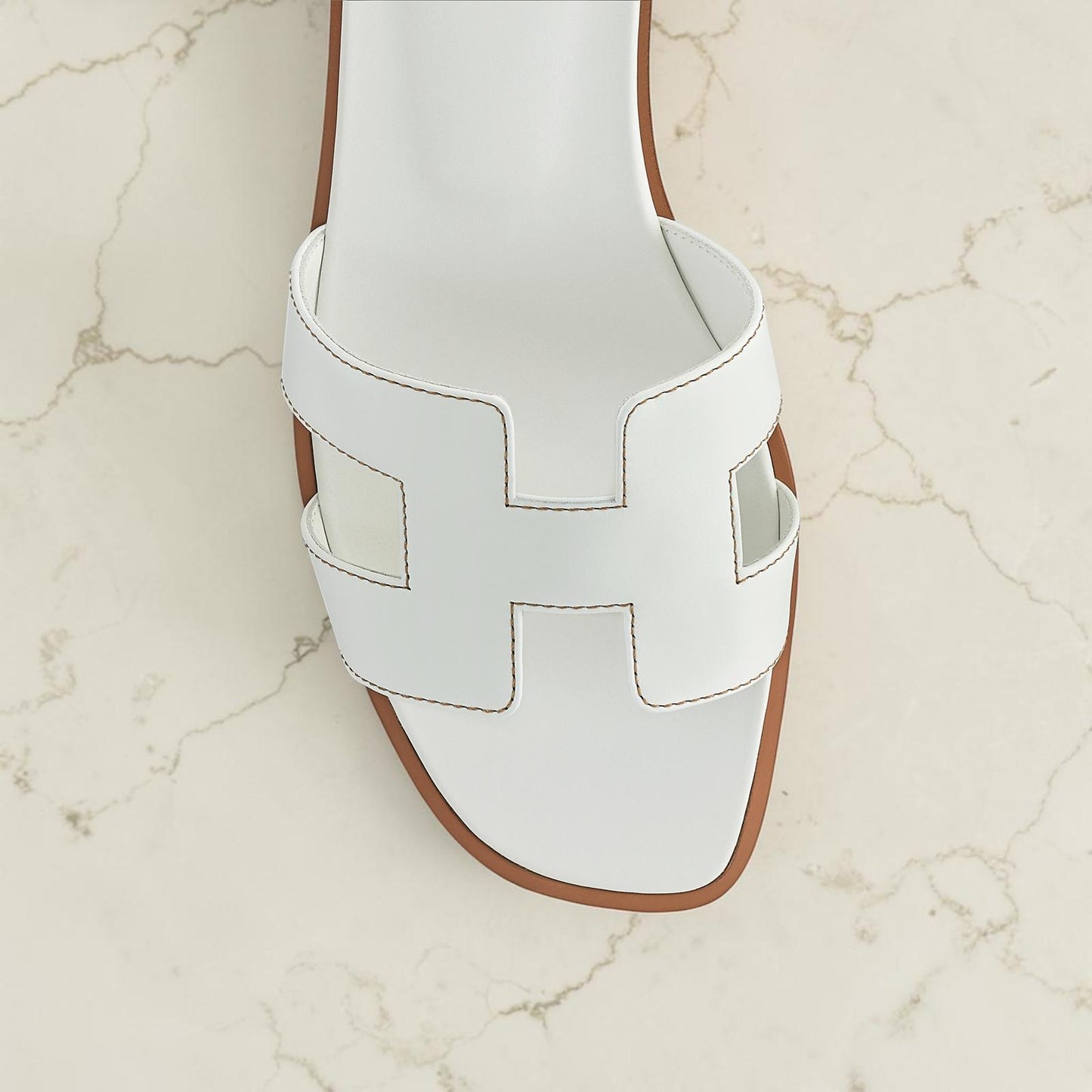 Hermès sandali Oran bianco