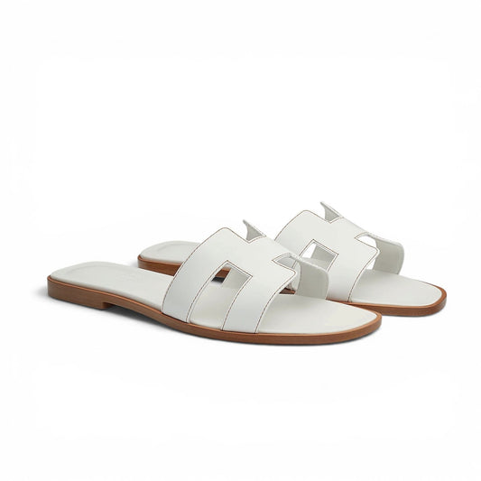 Hermès sandali Oran bianco