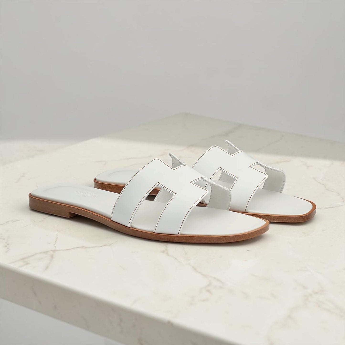 Hermès sandali Oran bianco