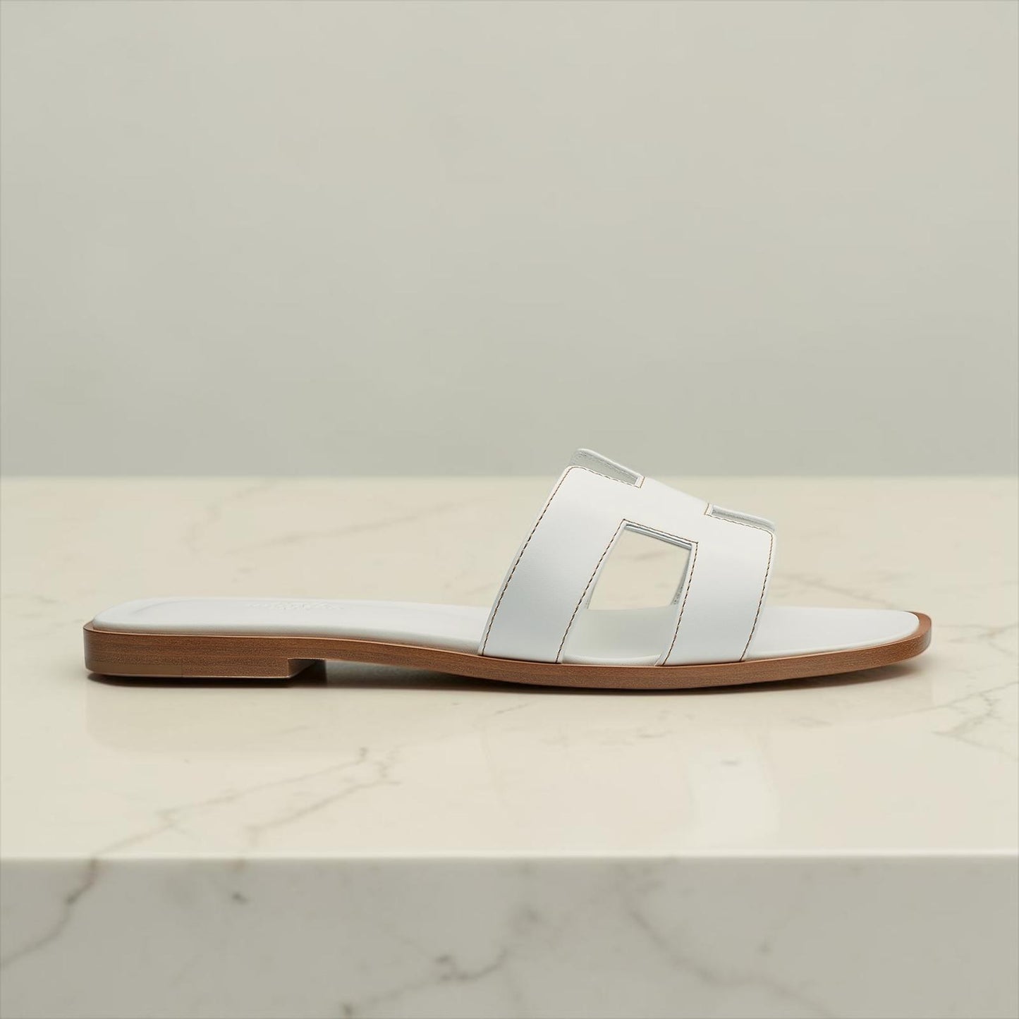 Hermès sandali Oran bianco