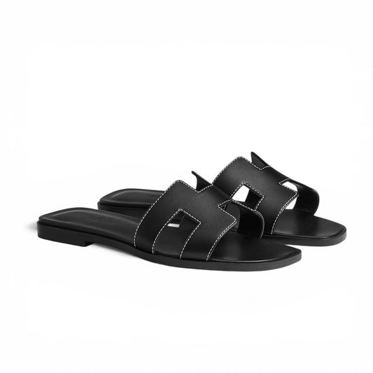 Hermès sandali Oran nero