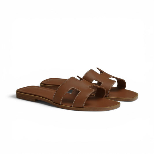 Hermès sandali Oran marrone