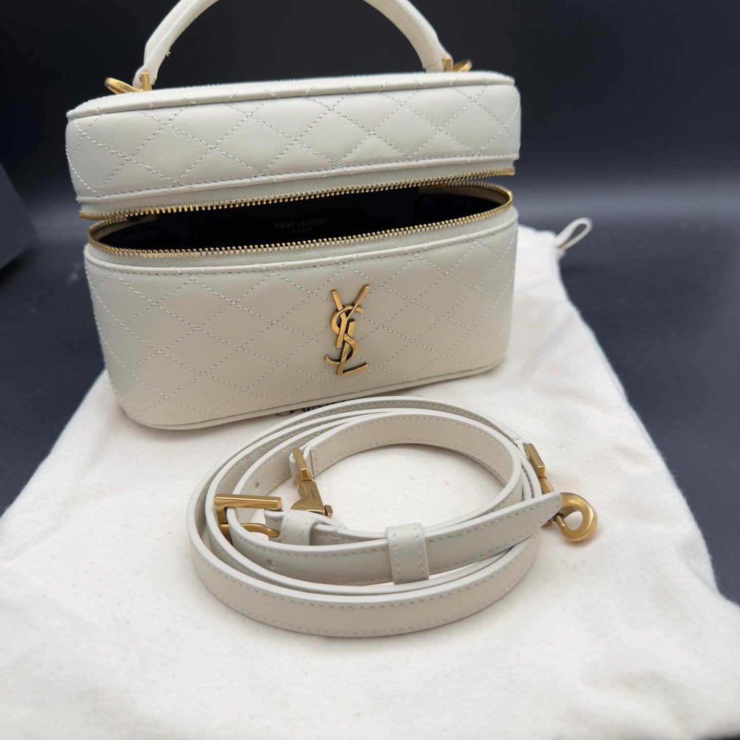 Saint Laurent Gaby Vanity White