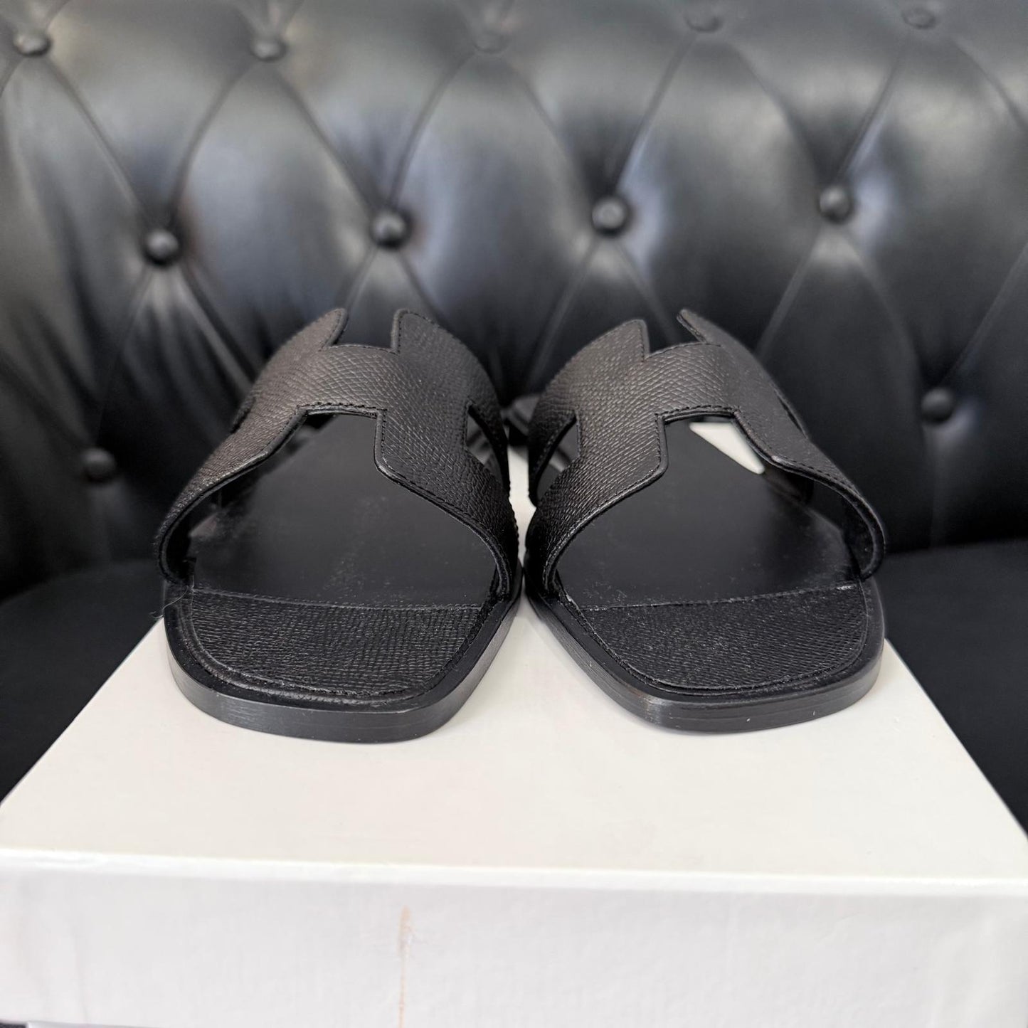Hermès sandali Oran nero