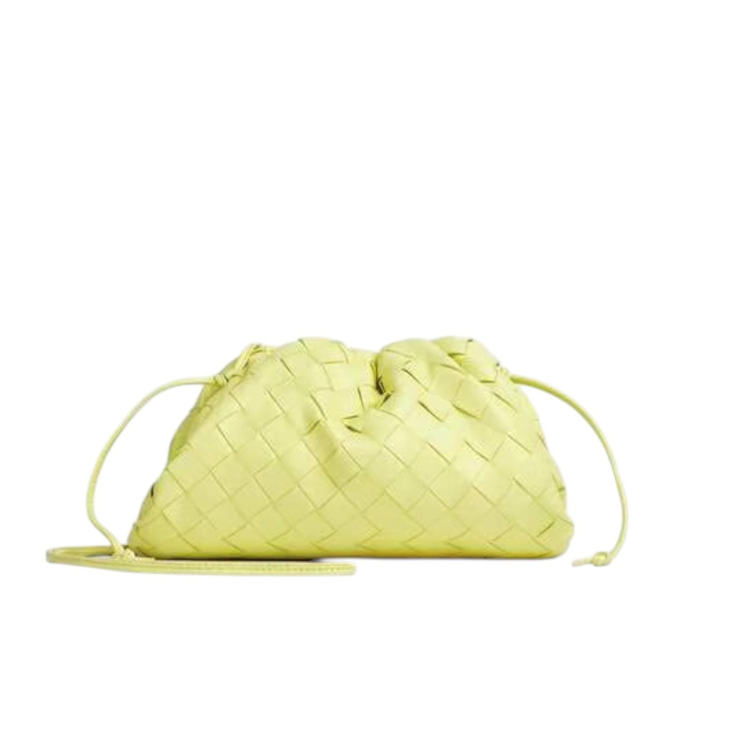Bottega Veneta Mini Pouch Intrecciata color giallo