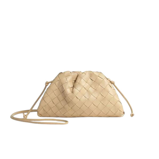 Bottega Veneta Mini Pouch Intrecciata beige
