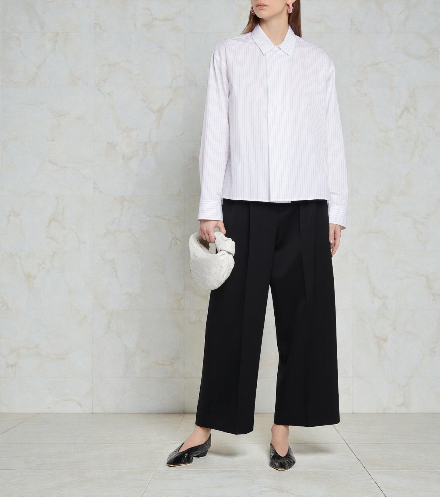Bottega Veneta Mini Jodie bianco