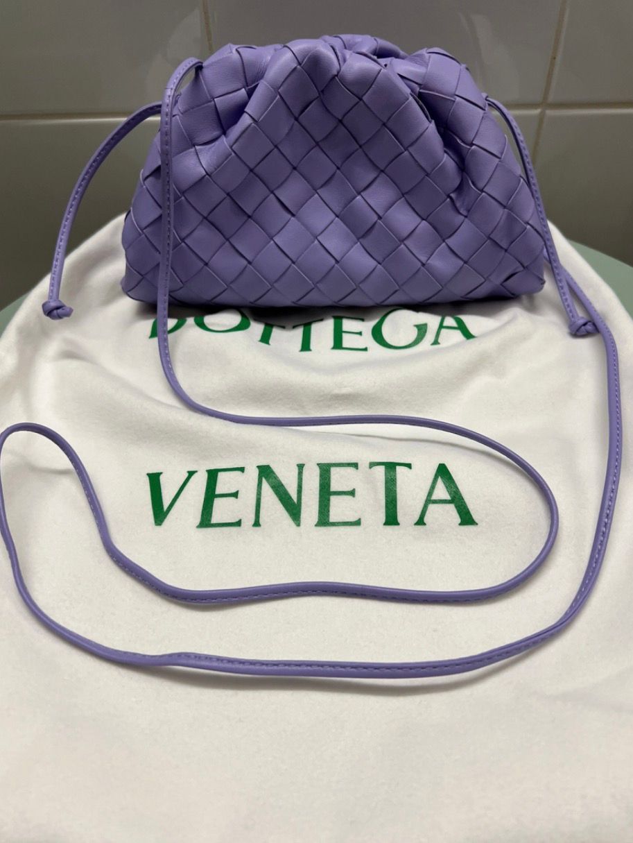 Bottega Veneta Mini Pouch Intrecciata Lilla