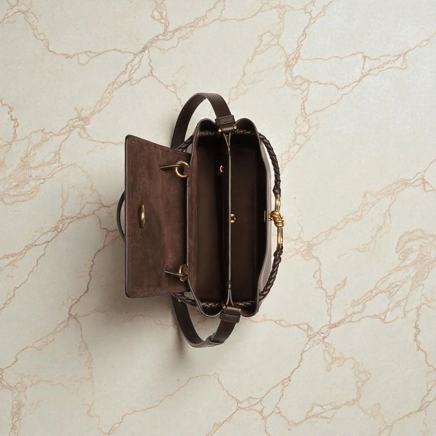 Bottega Veneta Ciao Ciao Small in pelle marrone