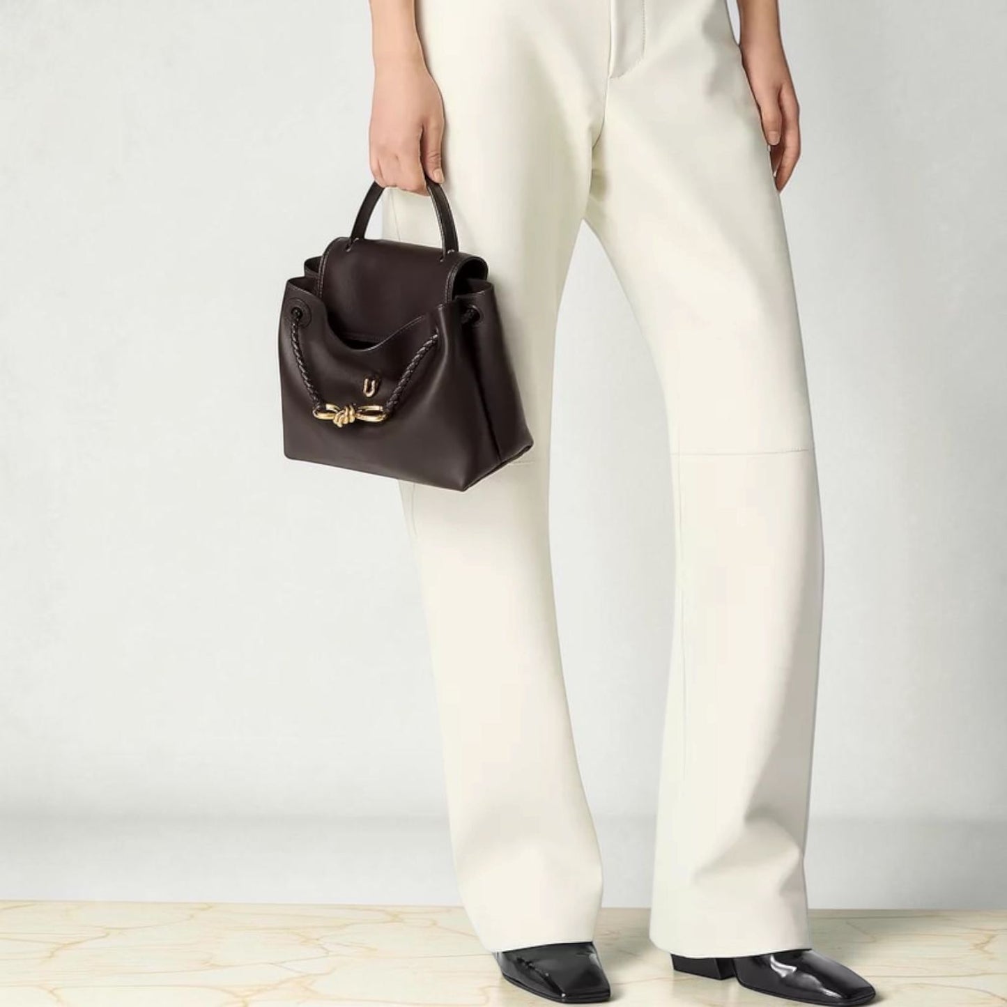 Bottega Veneta Ciao Ciao Small in pelle marrone