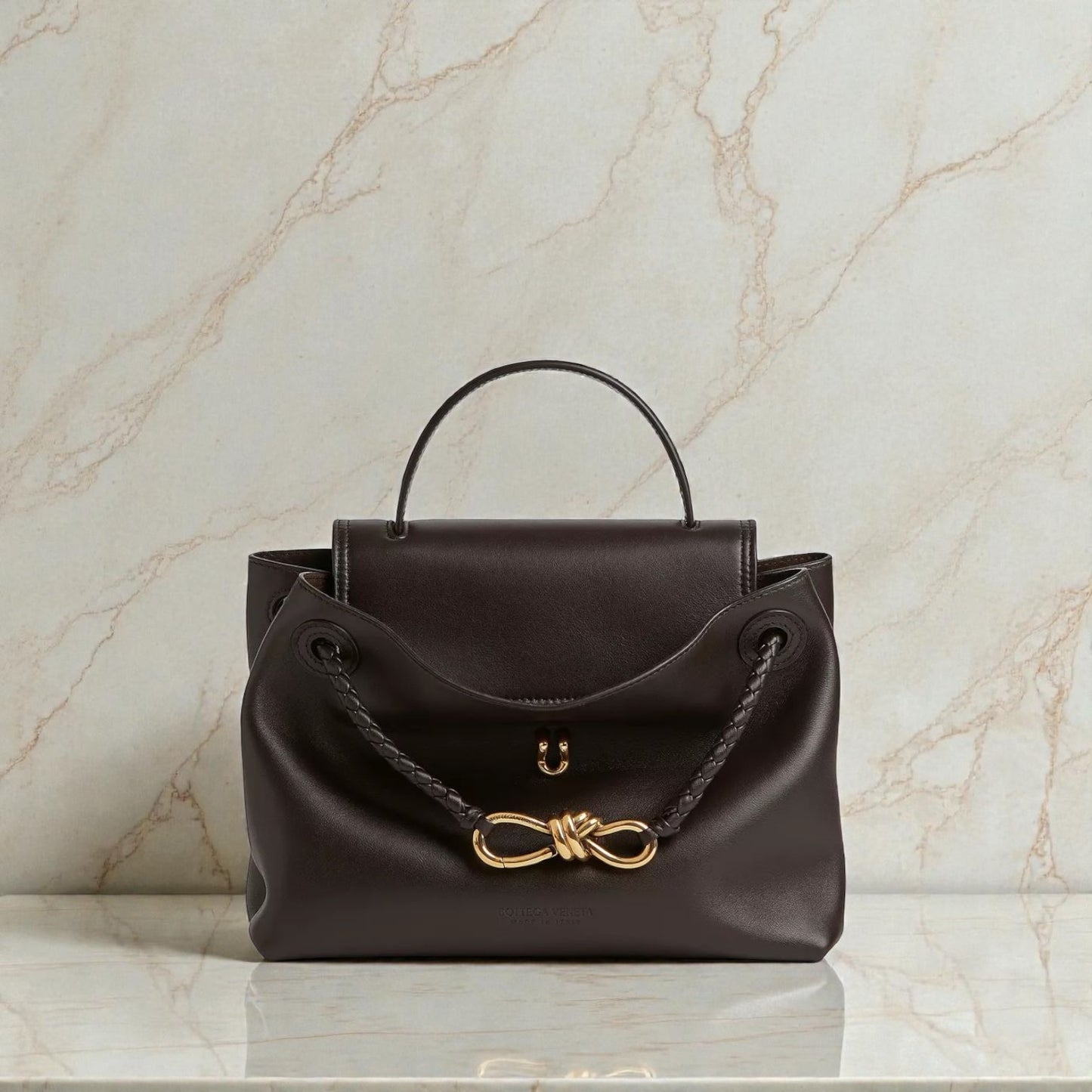 Bottega Veneta Ciao Ciao Small in pelle marrone