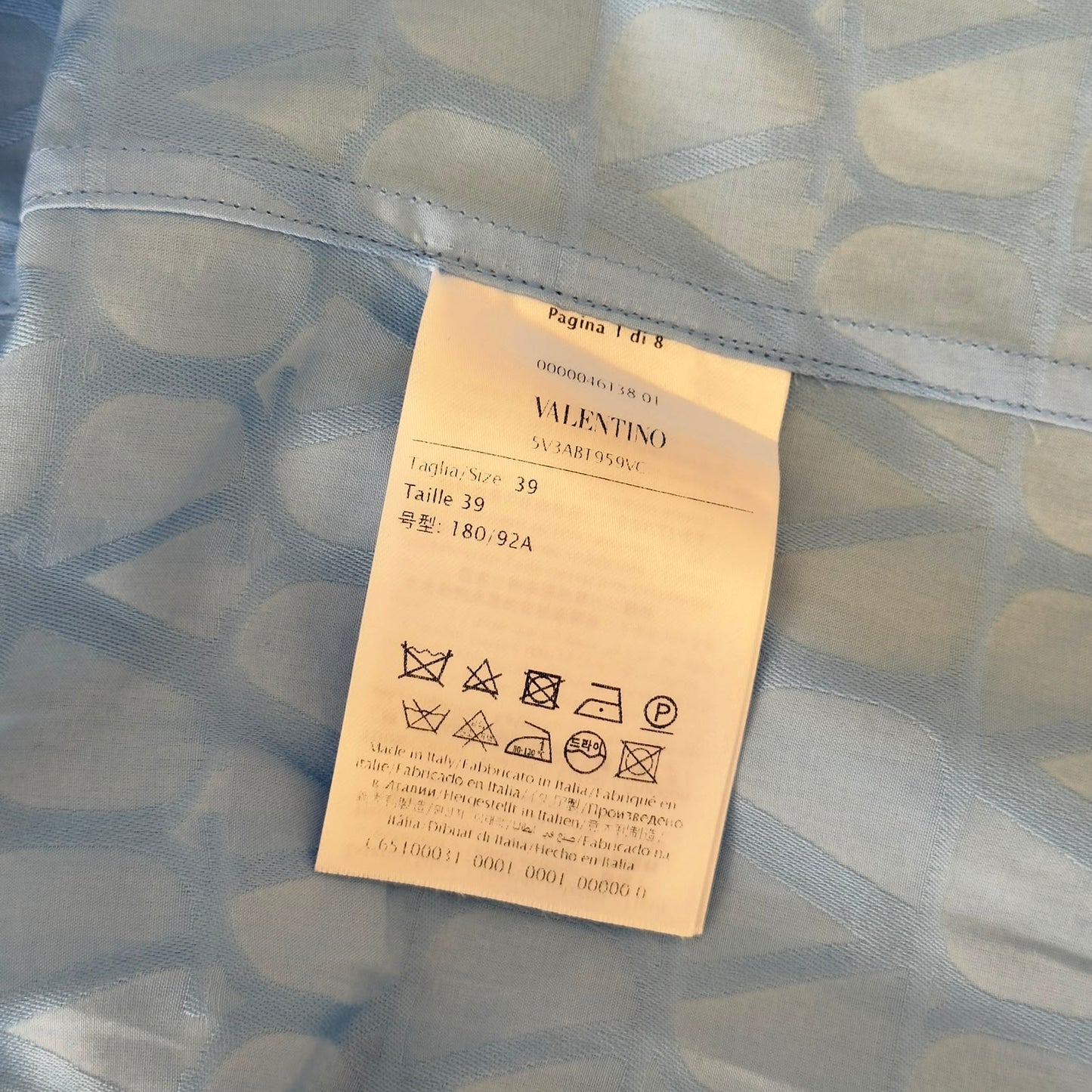 Valentino Camicia azzurro cielo
