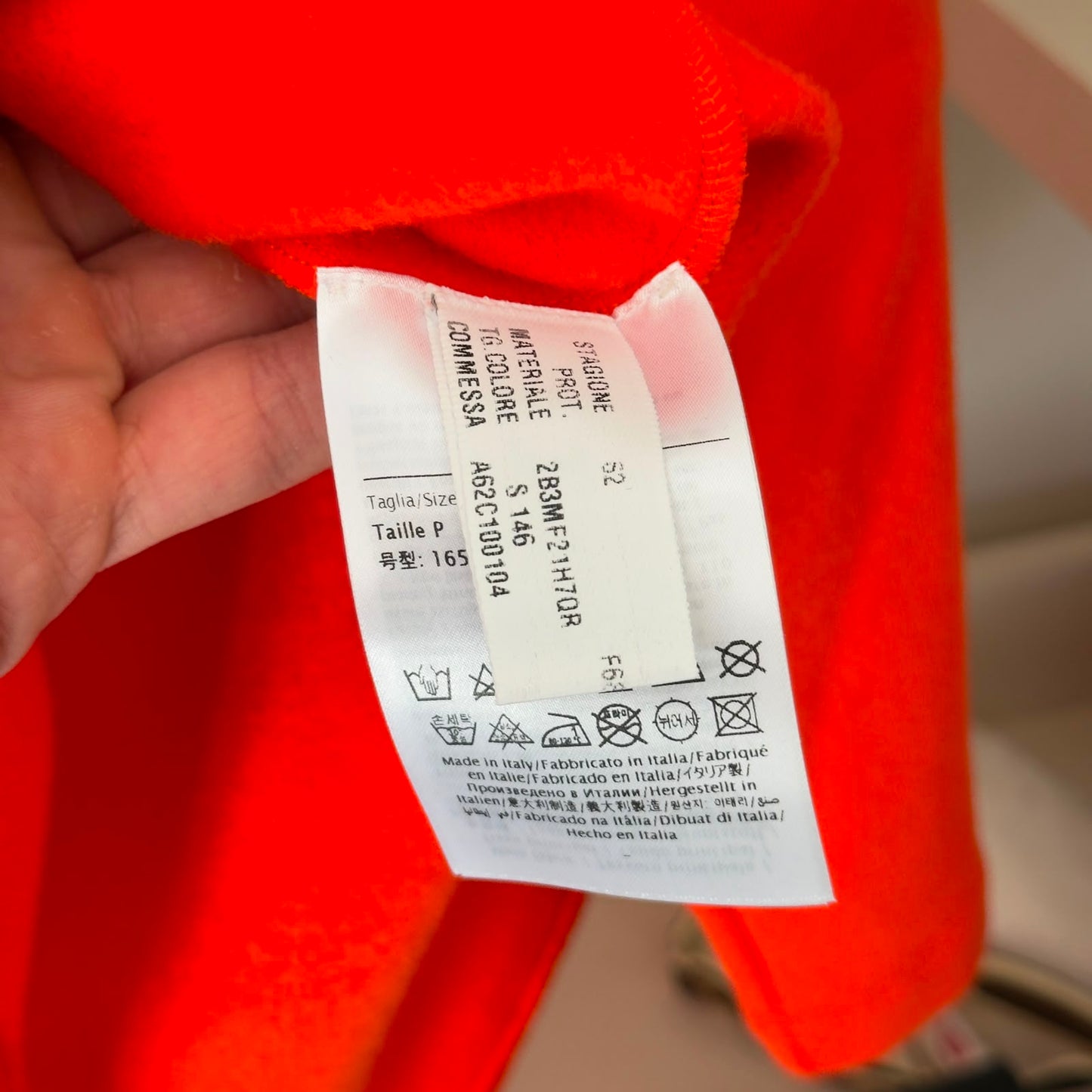 Valentino Felpa arancio acceso