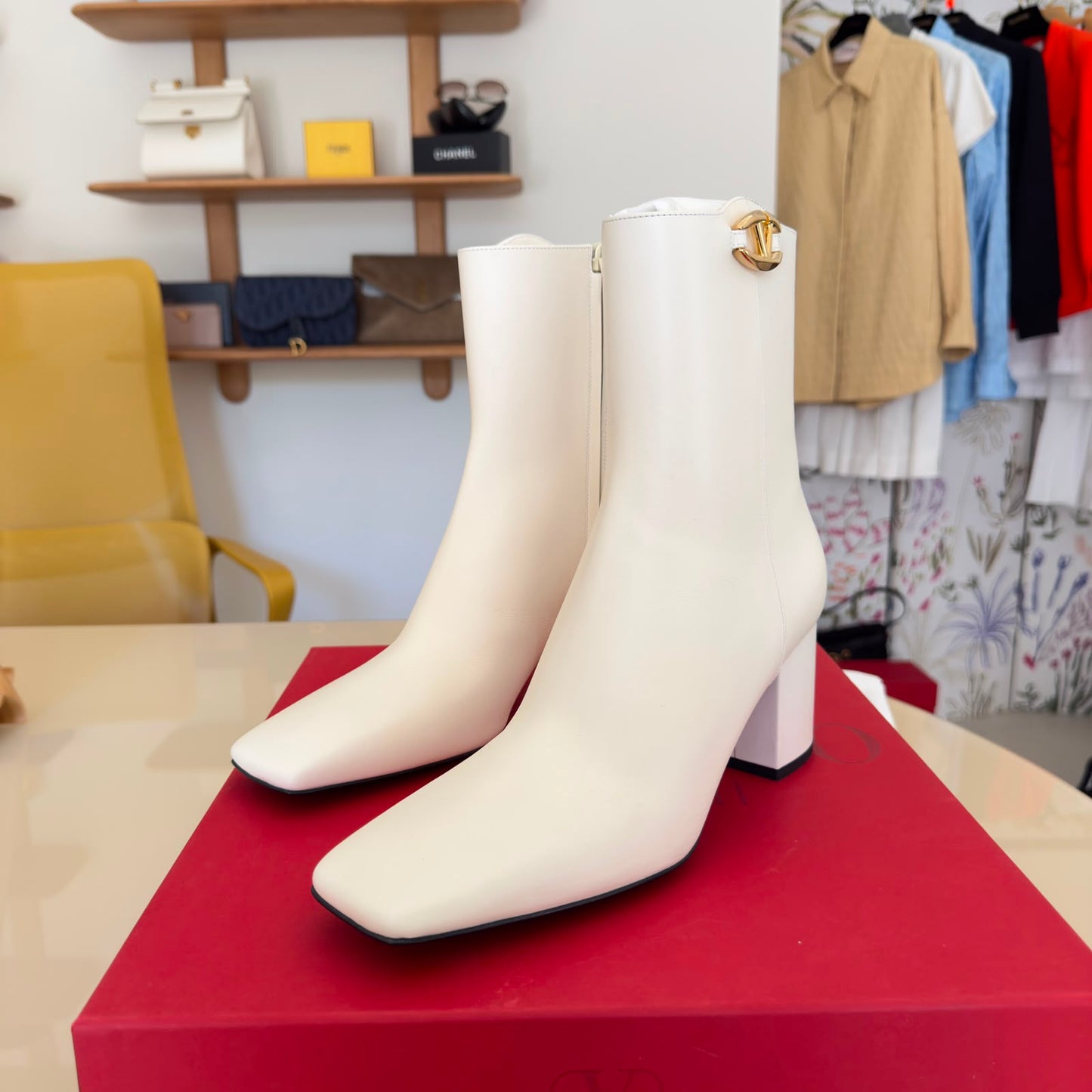 Valentino White Ankle boots