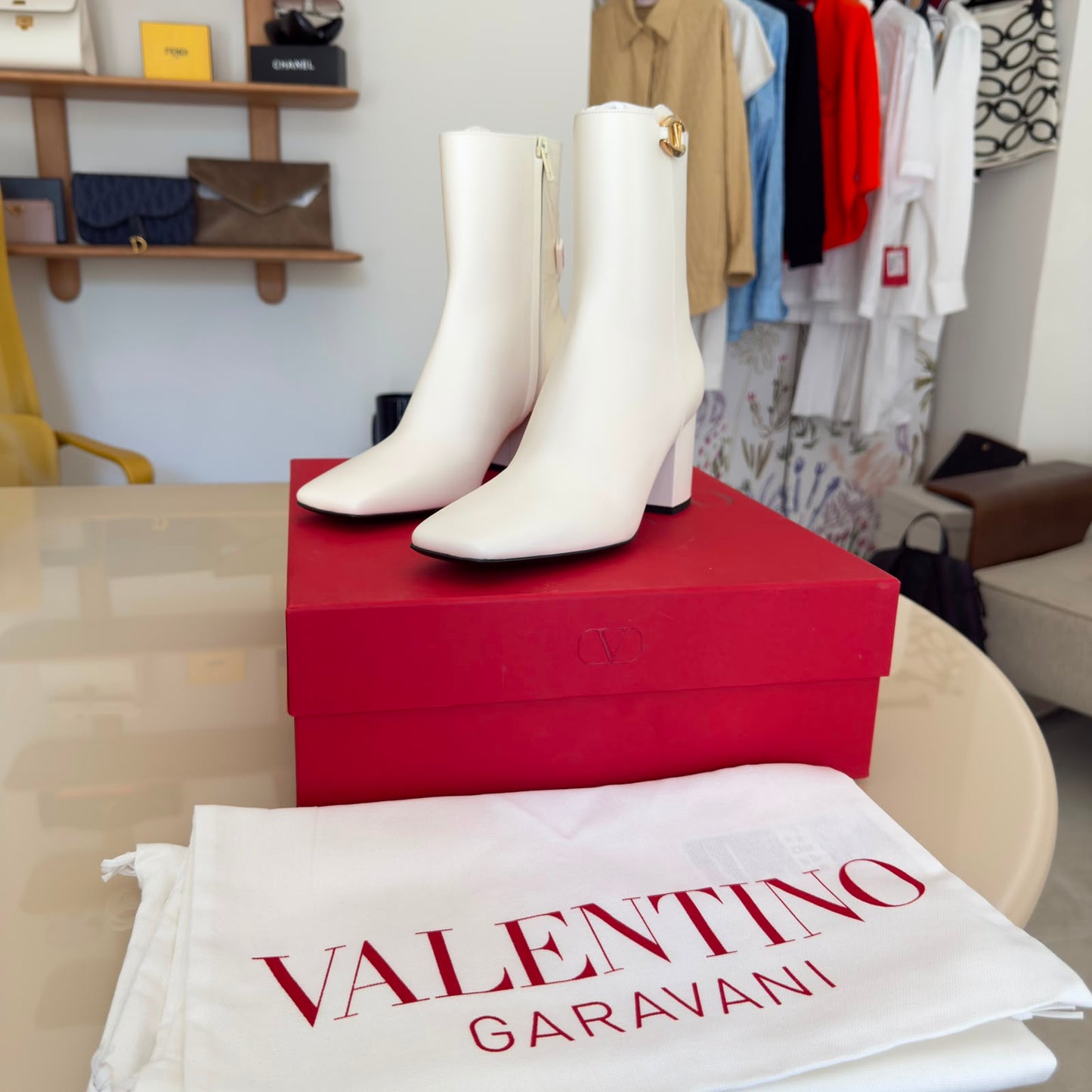 Valentino White Ankle boots