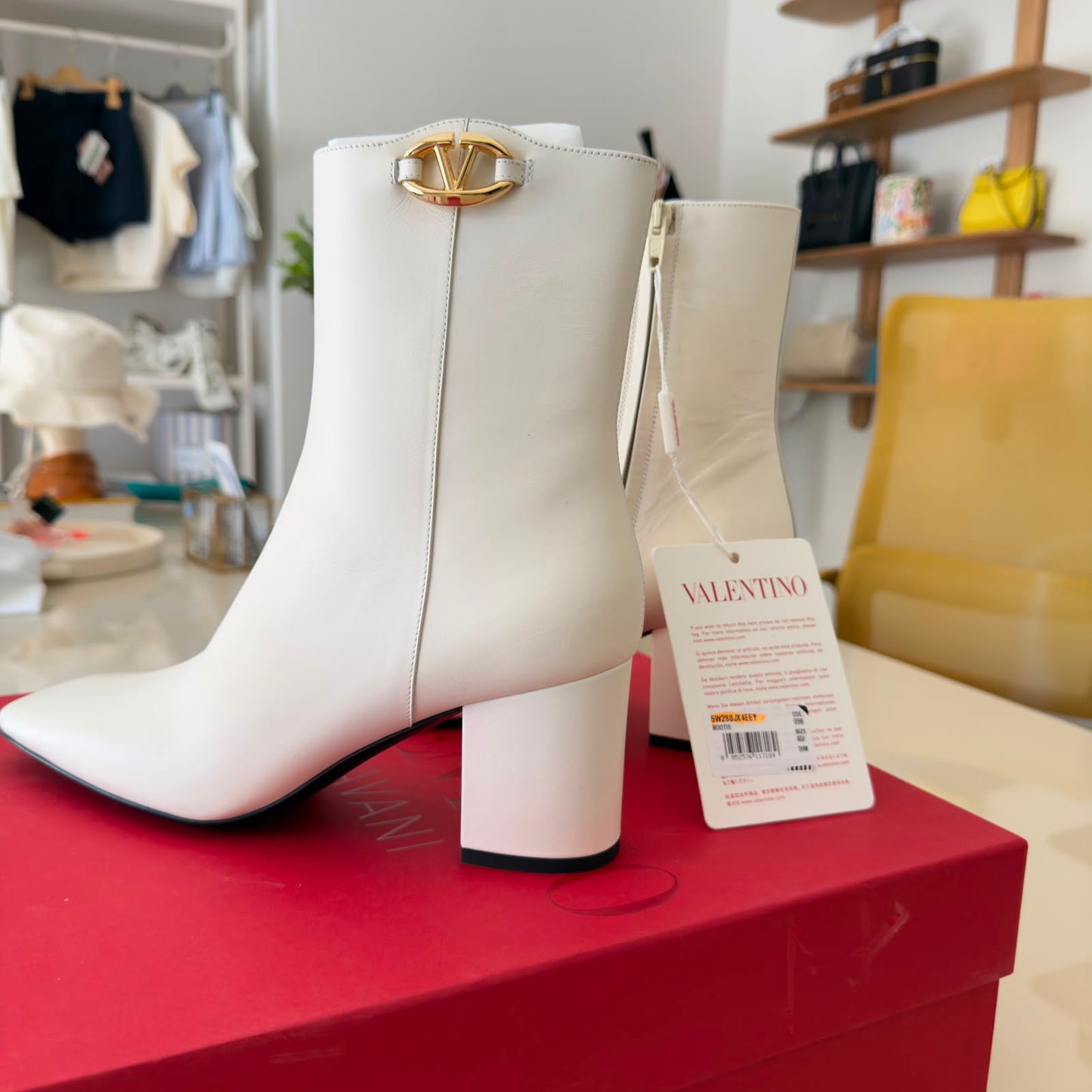 Valentino White Ankle boots