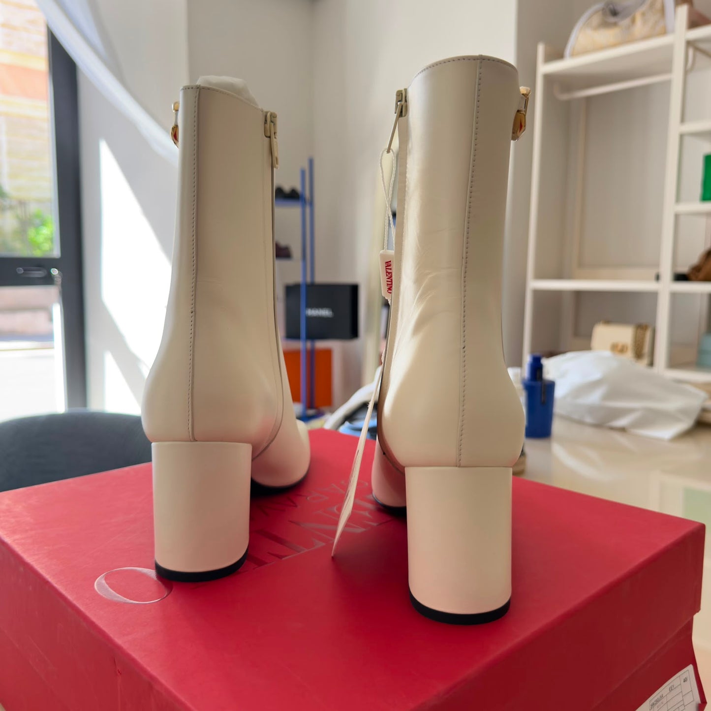 Valentino White Ankle boots