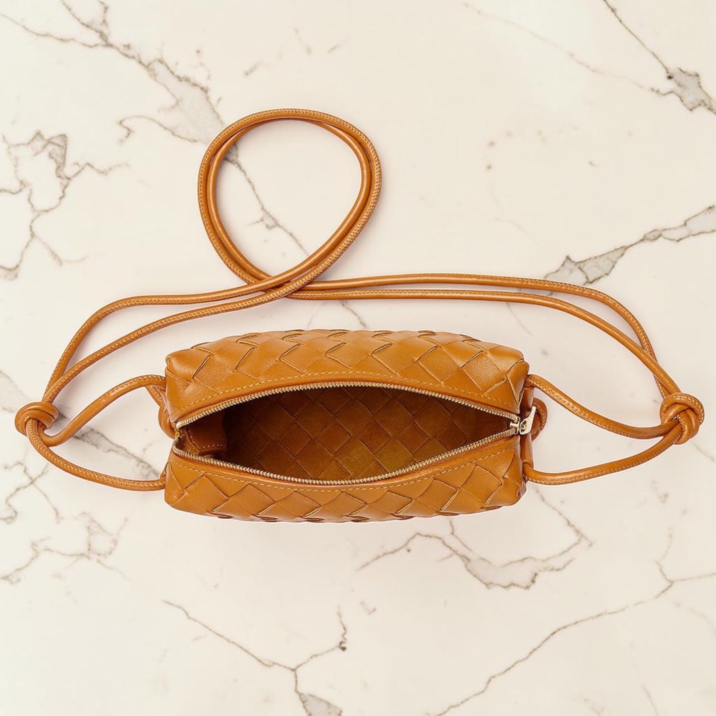 Bottega Veneta Mini Loop Cuoio