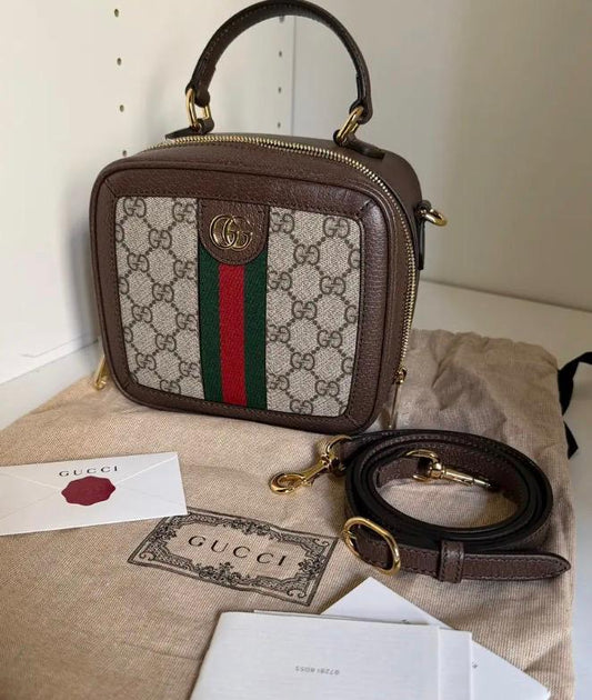 Gucci Ophidia Small Top Handle Bag GG Supreme